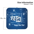 thumbnail image 3 of Pofeuu Happy New Year 2024 (4) Print Leather Coasters Set of 6, Round Cups Mugs Mat Pad for Home Kitchen Heat Resistant Drink Coasters,Square, 3 of 7