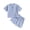 Blue, variant on Toddler Boys Clothes Baby Boy Outfit Sets Kids Spring Summer Cotton Button Printed Sleeveless Beach 1t 2t 3t 4t 5t 6t T-Shirt Tops Long Pants Pajamas & Dailywear Set 2PCS