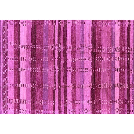 Ahgly Company Indoor Rectangle Southwestern Purple Country Area Rugs, 7' x 9'