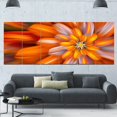 thumbnail image 3 of Designart - Massive Orange Fractal Flower - Floral Canvas Art Print, 3 of 3