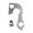 Silver, variant on Bicycle Rear Derailleur Hanger For Gt For Aggressor For Zaskar Rear Gear Mech Frame Bracket Aluminum Alloy Replacement Tail Hook