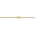 thumbnail image 4 of 14k Yellow Gold 16 Inch 1.5mm Rope Chain Necklace Pendant Charm, 4 of 9