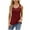 Red, variant on Women's Summer Solid Lace V-Neck Bubble Short Sleeve Solid T-Shirt Top