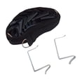 thumbnail image 2 of GUOOL 8-Hook Over Door Hanger Handbag Clothes Coat Hat Organizer Rack Holder Black, 2 of 9