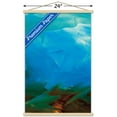 thumbnail image 3 of Abstract Blue Wall Poster with Wooden Magnetic Frame, 22.375" x 34", 3 of 3