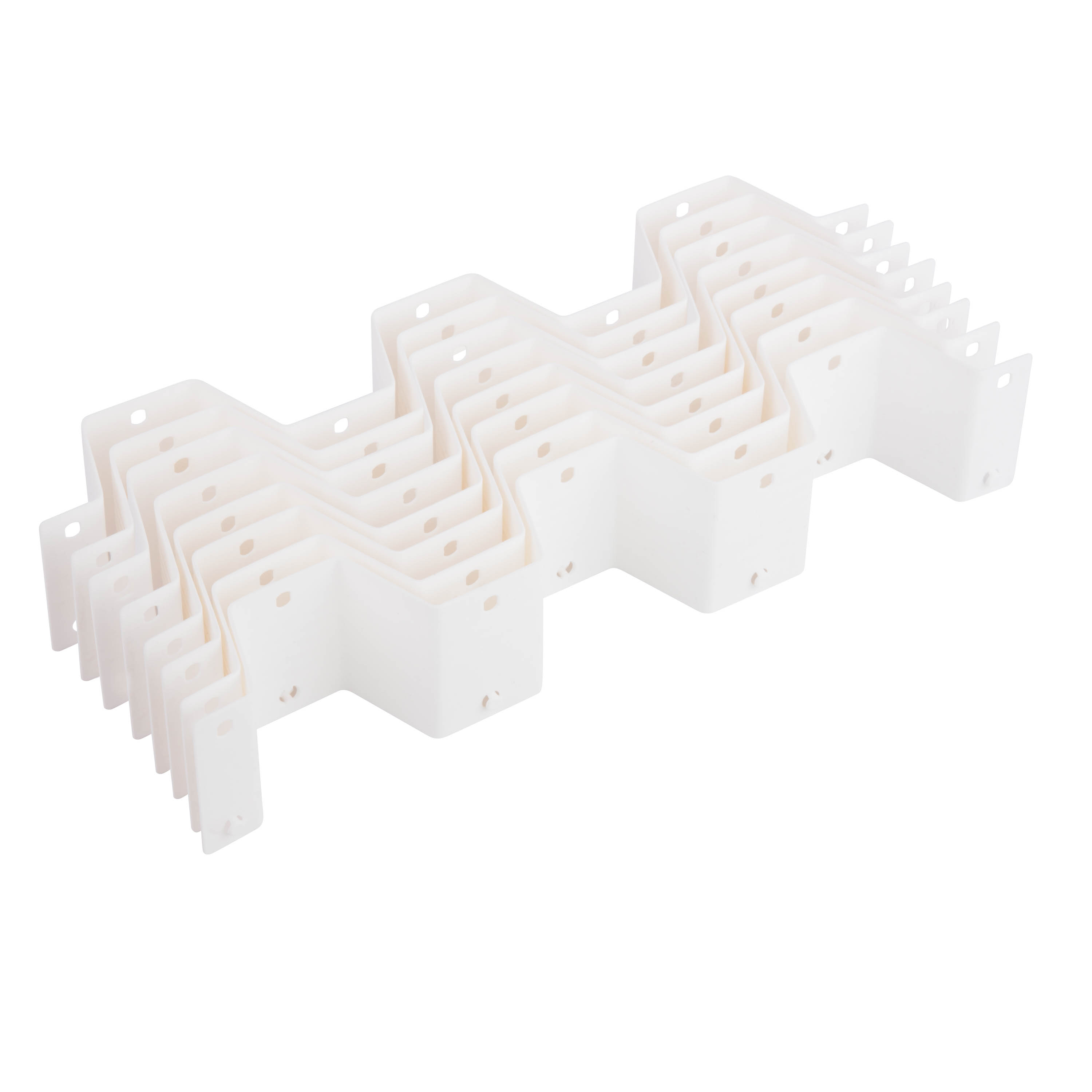 Honey-Can-Do Plastic Modular 32-Compartment Drawer Organizer for Clothes, White - image 4 of 4