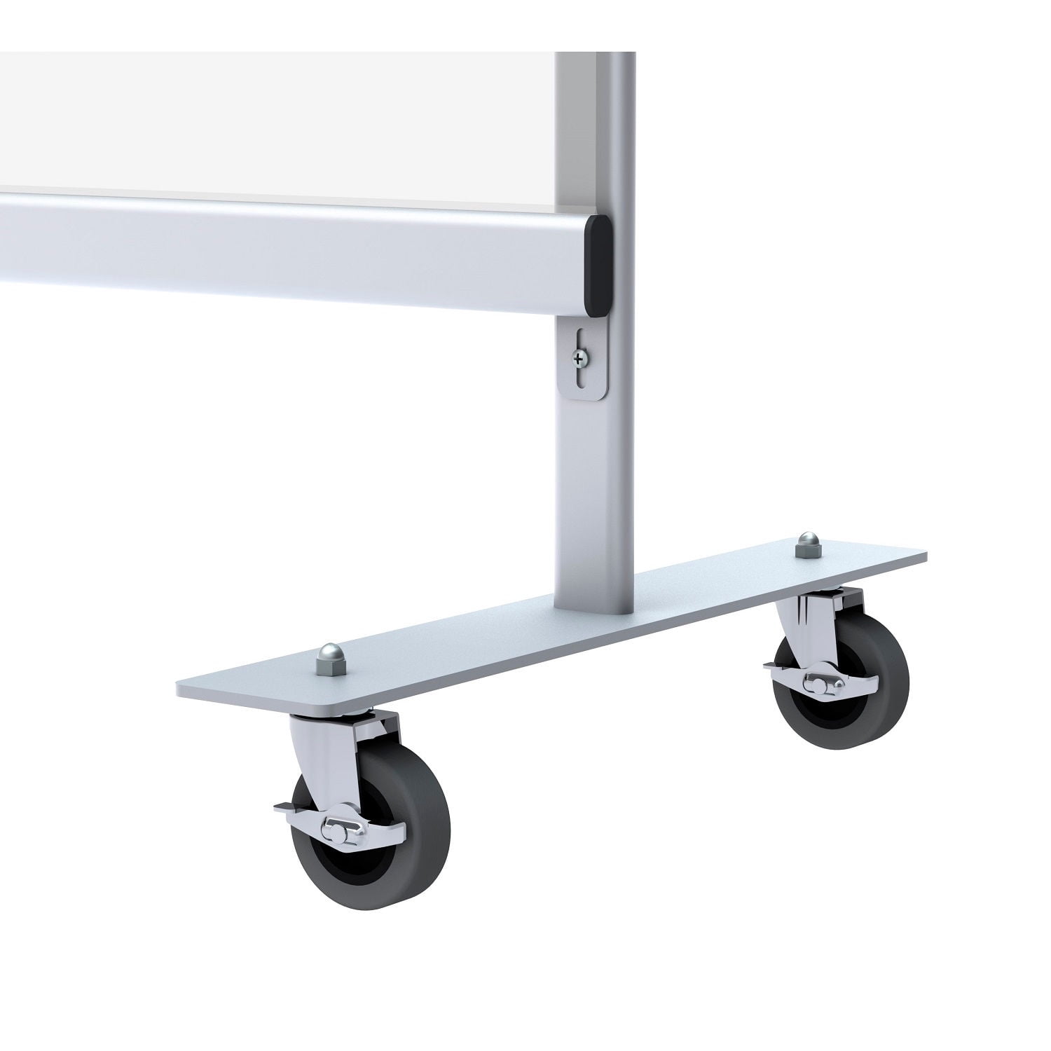 Global Industrial 60"W x 60"H Mobile Clear Room Divider