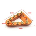 thumbnail image 2 of jinwen Rear Foot Brake Pedal Lever Step Plate for TC125 FC250 350 450 Orange, 2 of 7