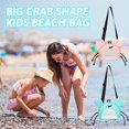 thumbnail image 3 of Kids Beach Bag Crab Set of 2 Design Shell Bag Cute Mesh Beach Bag with Adjustable Strap Beach Toy Bag Sand Toy Bag, 3 of 3