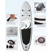 Naipo Paddle Board Inflatable 6in hick Board 17lb Lightweight with Accessories with 10 Minute Fast Pumping for Adults