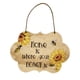 thumbnail image 4 of pstuiky Corona de bienvenida decorativa, accesorios para fotografía, decoración de puerta y pared, 4 of 9
