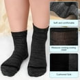thumbnail image 3 of LOFIR Diabetic Socks for Women,Above Ankle Loose Top Non-Binding Comfort Wide Calf Socks for Sensitive Feet, 5 Pairs Sizes 6-9, 3 of 7