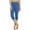 Blue, variant on Bloomae Capri Leggings for Women Cute Summer Stretch Skinny Fit Workout Yoga Pants Summer Active Compression 3/4 Athletic Pants Pink XL