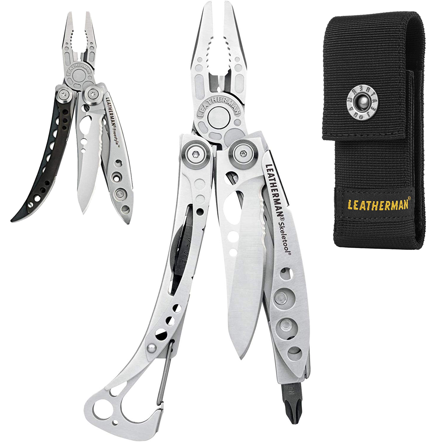 LEATHERMAN Skeletool Multitool, Stainless Steel + Leatherman
