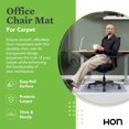 thumbnail image 3 of OFM 36" x 48" Transparent Chair Mat with Lip for Carpet (ESS-8800C), 3 of 6