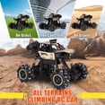 thumbnail image 3 of RC Car Off Road Truck Remote Control Car Monster Truck 1:16 Control RC 2.4G 4WD Dual Motors,All Terrain Hobby Truck Black and Golden, 3 of 10