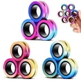 thumbnail image 1 of Juego de anillos magnéticos en forma de fidget, paquete de 9, Jawhock, para aliviar el estrés por TDAH, 1 of 8