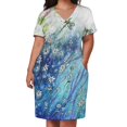 thumbnail image 2 of Vestido holgado de margaritas delicados vestidos de playa con bolsillo Verano, 2 of 6