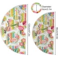 thumbnail image 4 of FMSHPON Easter Eggs Flowers Xmas Christmas Tree Skirt Stand Mat for Holiday Party Decoration Indoor Outdoor 48 inches, 4 of 6