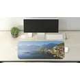 thumbnail image 2 of Landscape Computer Mouse Pad, Hallstatt Lakeside Town of Traditional in Ship in the Morning Austrian Panorama, Rectangle Non-Slip Rubber Mousepad Large, 31" x 12", Multicolor, by Ambesonne, 2 of 2