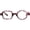 Purple Leopard, variant on Agstum One Square One Round Irregular Reading Glasses Retro Readers with Spring Hinge