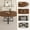 1 Table+1, variant on 47 Inch Extendable Round Dining Table for 4 to 8 with Storage Walnut Finish Circle Dining Table with Metal Frame and Thickened Top Multi Functional Kitchen and Living Room Table