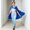 thumbnail image 3 of Blue Movie Theme Cowgirl Cosplay Costume Set, Cape Jumpsuit with Arm Head and Belt Accessories, Halloween Costumes Outfit, 3 of 5