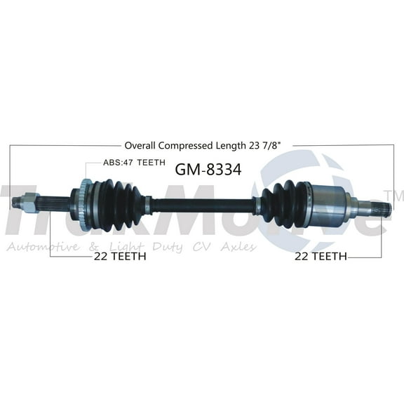 CV Axle Shaft Fits select: 2014-2015 CHEVROLET SPARK