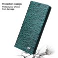 thumbnail image 6 of Decase for Samsung Galaxy S24 Ultra Case Wallet,Genuine Cowhide Leather Case Embossed Crocodile Pattern Magnetic Clasp Business Style Card Slots Holder Phone Cover for Samsung Galaxy S24 Ultra - Green, 6 of 9