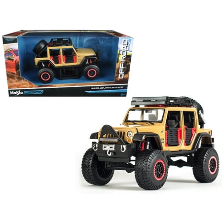 2015 Jeep Wrangler Unlimited Brown Off Road Kings 1/24 Diecast Model Car by