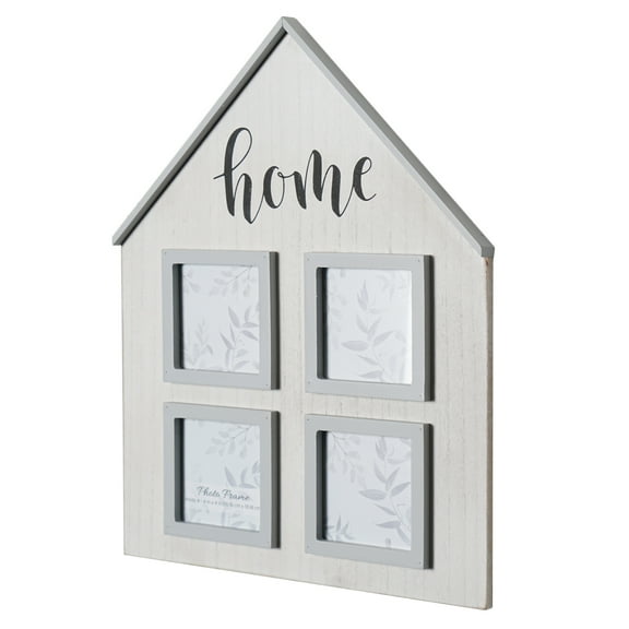 Crystal Art Gallery 18x14.5 White Wood Sentiment Collage Frame