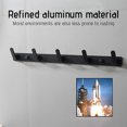 thumbnail image 5 of Aursykel Wall Mounted Coat Rack with 5 Heavy Duty Hooks Aluminum Alloy Metal Hook Rail for Coats Hats Towels Purses Robes Suit for Mudroom Bathroom Entryway No Rust Design, 5 of 8