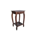 thumbnail image 2 of D-Art Collection Carolina Solid Mahogany Wood Table with 1-Drawer in Dark Brown, 2 of 3
