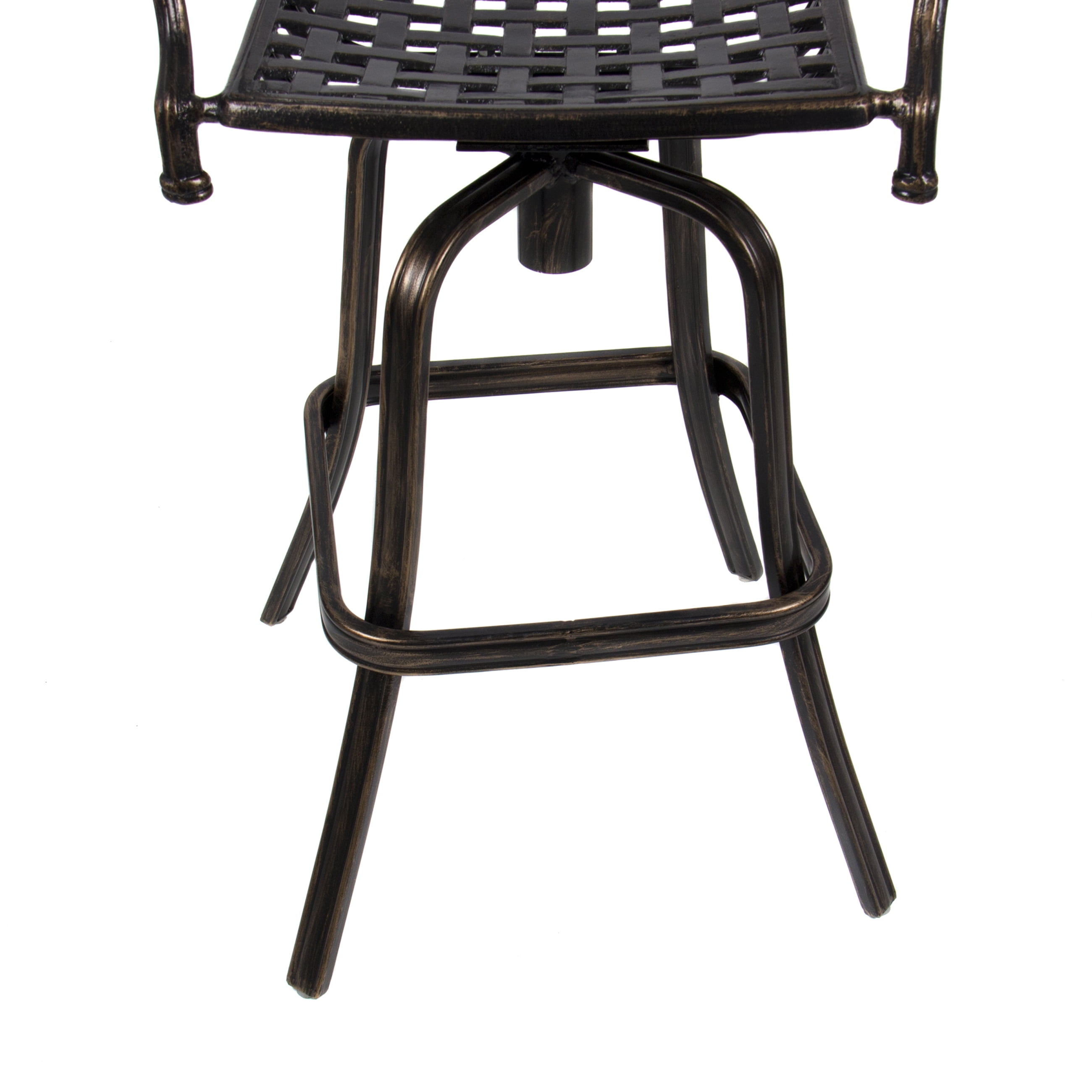 Best Choice Products Outdoor Cast Aluminum Swivel Bar Stool Antique Best Choice Products Outdoor Cast Aluminum Swivel Bar Stool Antique Copper Design