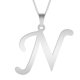 thumbnail image 1 of Fashion Letters A-Z Necklace for Women Men Stainless Steel High Quality English Alphabe Necklace A B C D E FGHIJKLMNOPQRSTUVWXYZ, 1 of 5