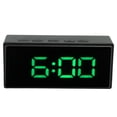thumbnail image 4 of LED Digital Clock, Two Display Mode Mirrored Digital Alarm Clock Clear Display Multifunction Smart Light Sensing  For Travel For Home Green, 4 of 8