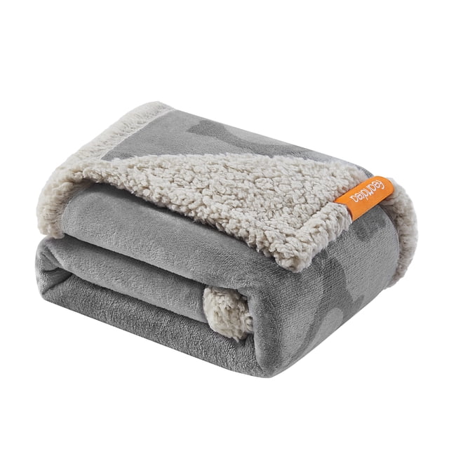 Feandrea Manta Impermeable para Perros, para Perros Minialtura y Pequeños, Gatos, 101 x 73 cm, M, Lavable a Máquina, Gris
