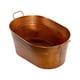 thumbnail image 3 of Cubo de hielo galvanizado, cubos de cerveza para fiestas, bañera ovalada galvanizada para bebidas, cubos de metal para bebidas para comedor, Picnics,, 3 of 9