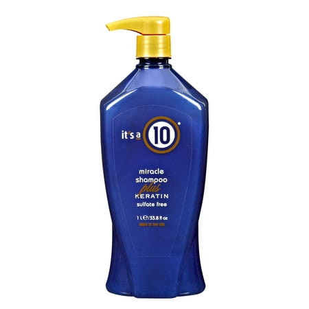 It's A 10 Miracle Shampoo Plus Keratin 33.8 Oz, Sulfate Free, Keratin Infused And Prevents (The Best Shampoo For Keratin Treated Hair)