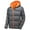 Gray, variant on WREESH Mens Hooded Zipper Jacket Cotton Quilted Heavy Coats Windproof Winter Warm Coat with Pockets Gray