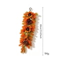 thumbnail image 3 of Cadancy Fall Garland Sunflower Maple Leaf Swag for Front Door Porch Wall Hanging Artificial Floral Teardrop Thanksgiving Decorations Autumn Harvest Seasonal Home Decor, 3 of 7