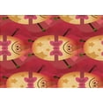 thumbnail image 1 of Ahgly Company Machine Washable Indoor Rectangle Transitional Orange Area Rugs, 5' x 8', 1 of 7