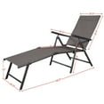 thumbnail image 3 of Costway Pool Chaise Lounge Chair Recliner Outdoor Patio Furniture Adjustable, 3 of 10