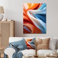 thumbnail image 2 of Designart "Fractal Spiral in Blue and Brown II" Wind Turbines Metal Wall Art, 2 of 5