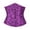 Purple, variant on Krdevn Women's Jacquard Underbust Corset, Front Busk Boned Waist Cincher, Retro Waist Trainer Bustier for Dress Layering Party,Gold