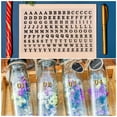 thumbnail image 5 of 10 Sheets Nail Alphabet Letter Stickers 3D Small Upper Lower Case Letter A to Z Black Self Adhesive Sticker, 5 of 6