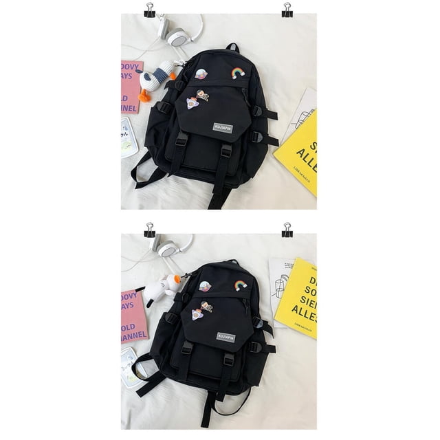 Mochila linda sin colgante para estudiantes de secundaria, de otoño e invierno, estilo Harajuku, para campus japonés