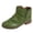 Green, variant on Women's Ankle Boots Casual Low Heel Pointed Toe Side Zipper Vintage Casual Walking Short Booties for Fall Winter Green