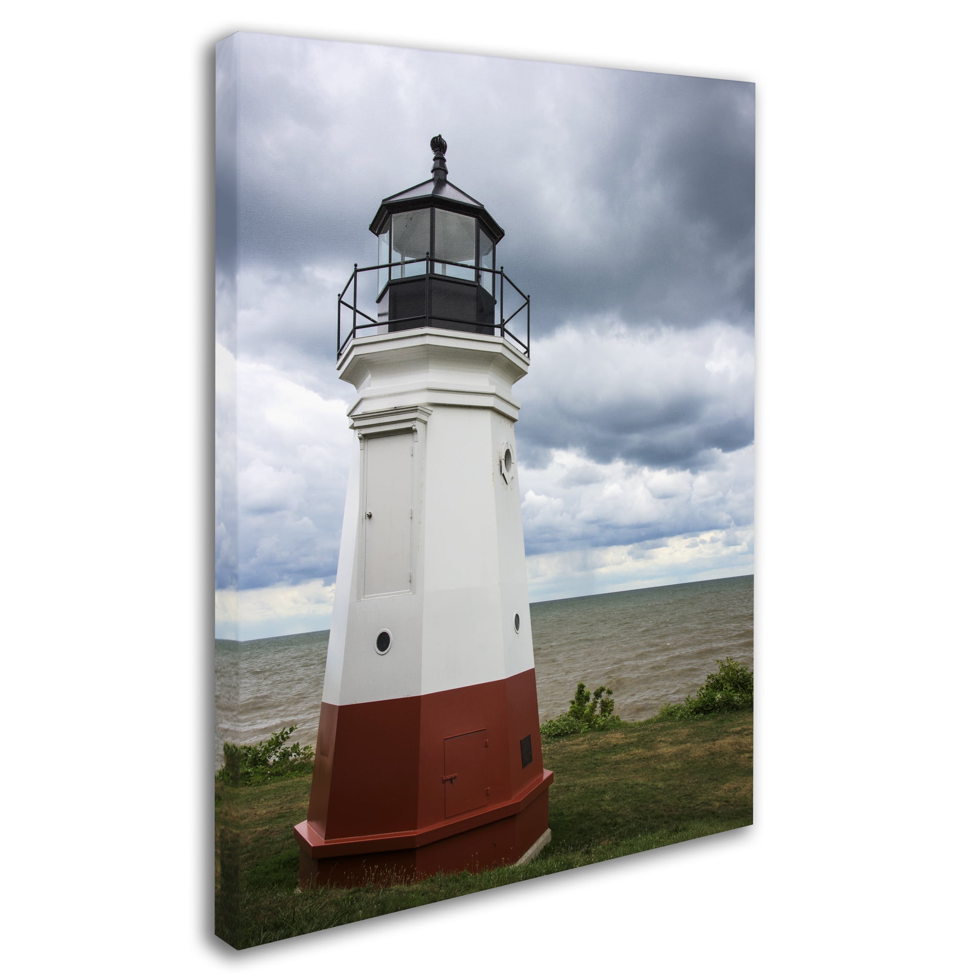 Trademark Fine Art "Vermillion Ohio Lighthouse" Canvas Art by Kurt Shaffer