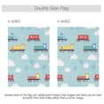 thumbnail image 4 of Yayeee Garden Flag 28"x40" Double Sided Outdoor Yard Lawn Holiday Decorations, Blue Trains Pattern, 4 of 6